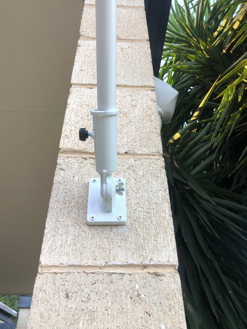 Australian flag and pole